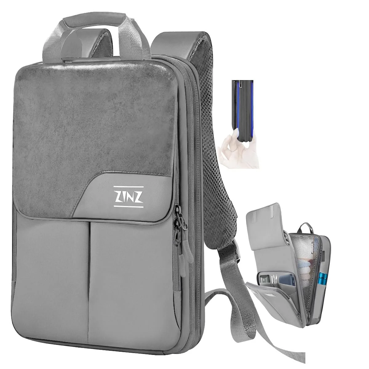 Рюкзак для ноутбука ZINZ Slim and Expandable G01Y01, фото №1 Рюкзак для ноутбука ZINZ Slim and Expandable G01Y01, фото №1