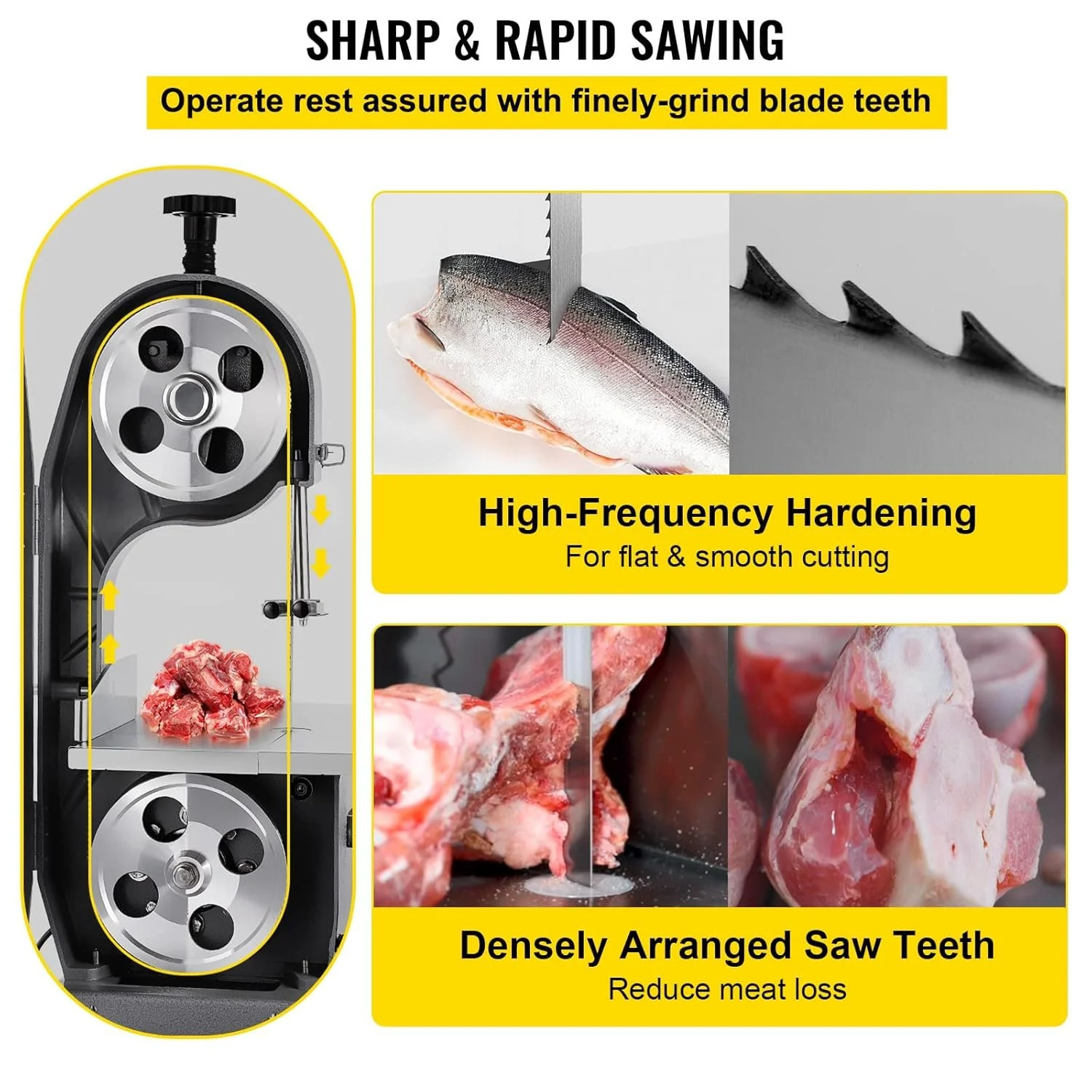 Стрічкові пилки VEVOR S-2020 для VEVOR SJY-F250BE / 2020 x 16 x 0.5 мм, фото №5 Стрічкові пилки VEVOR S-2020 для VEVOR SJY-F250BE / 2020 x 16 x 0.5 мм, фото №5