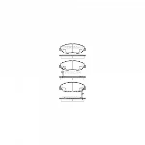 Комплект тормозных колодок, дисковый тормоз TRISCAN 8110 40972 для HONDA передний мост - Фото 1