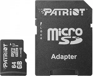 Карта памяти Patriot SDXC 64GB Class 10 UHS-1 adapter PSF64GMCSDXC10 - Фото 1