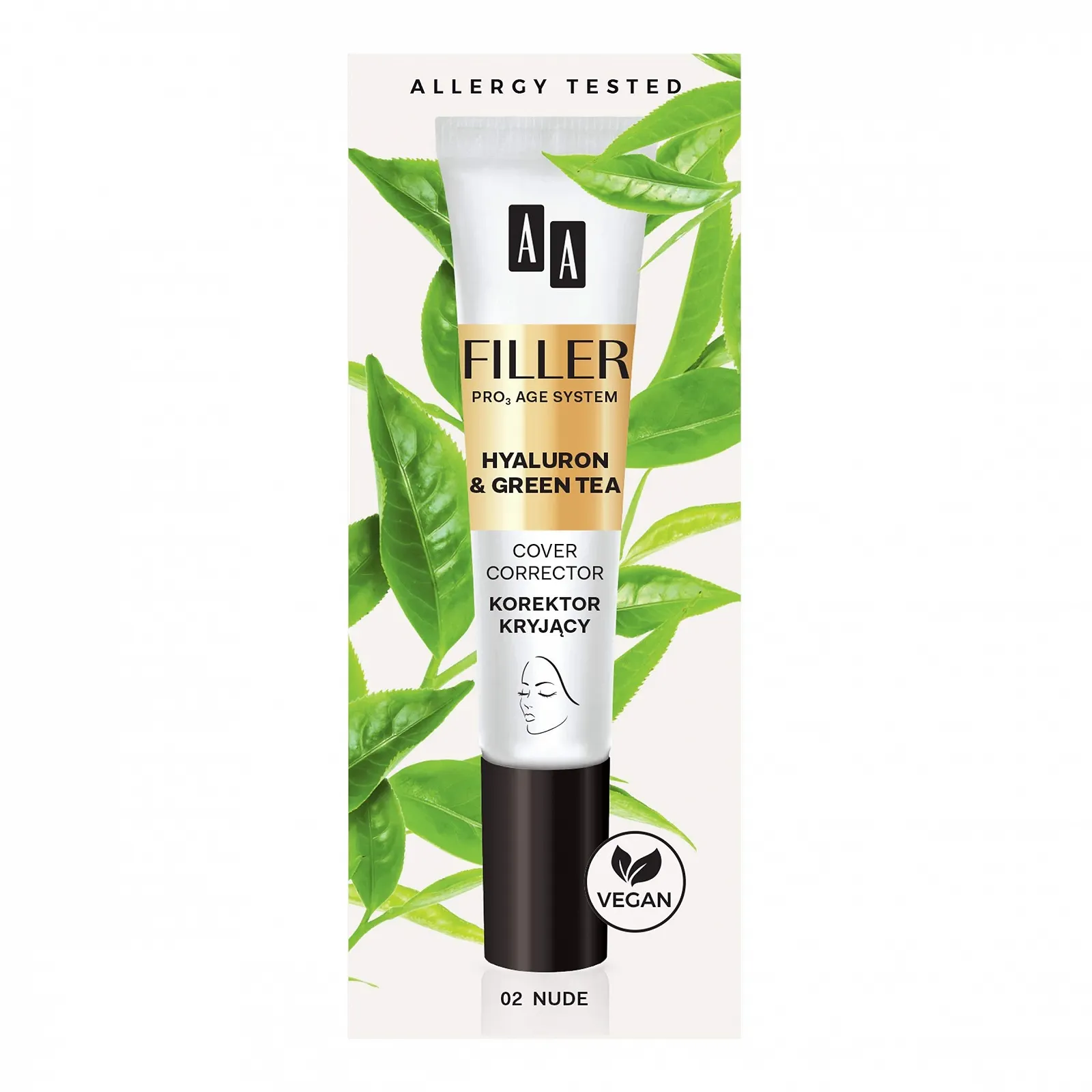 Коректор AA Filler Cover Cover Corrector 02 Nude 10 мл, фото №1