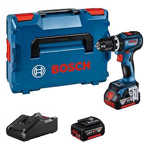 Аккумуляторний ударний дриль Шурупокрут Bosch Professional Akku Schlagbohrmaschine GSB 18V-90 C 18V System 2x 4.0Ah, Schnellladegerät GAL 18V-40 в L-BOXX - Фото 1