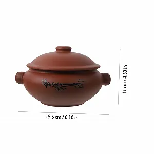 Кастрюля керамическая Abaodam пароварка с крышкой для тушения synthetic.ua - Фото 1