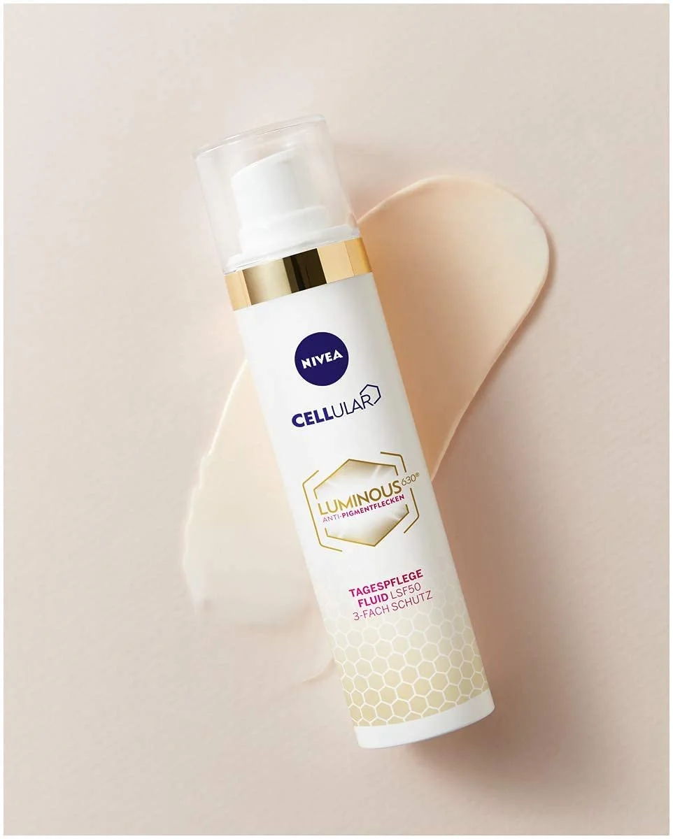 Денний флюїд для обличчя NIVEA Cellular Luminous 630 зволожувальний проти пігментних плям SPF 50 40 мл, фото №4