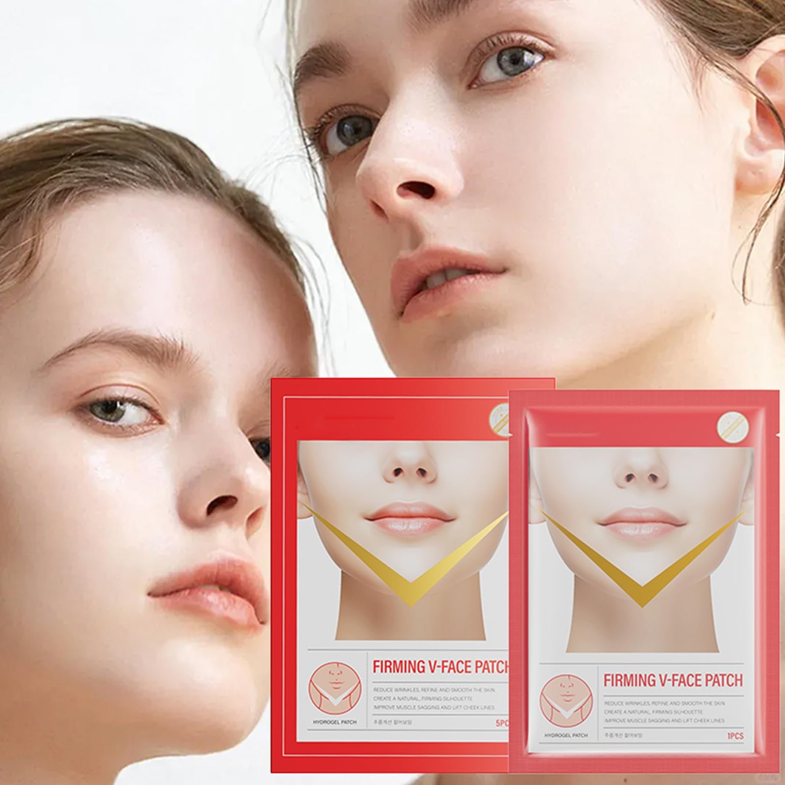 Маска для обличчя Firming V для ліфтингу V-лінії, підтягування та проти старіння (5 шт в упаковці), фото №7