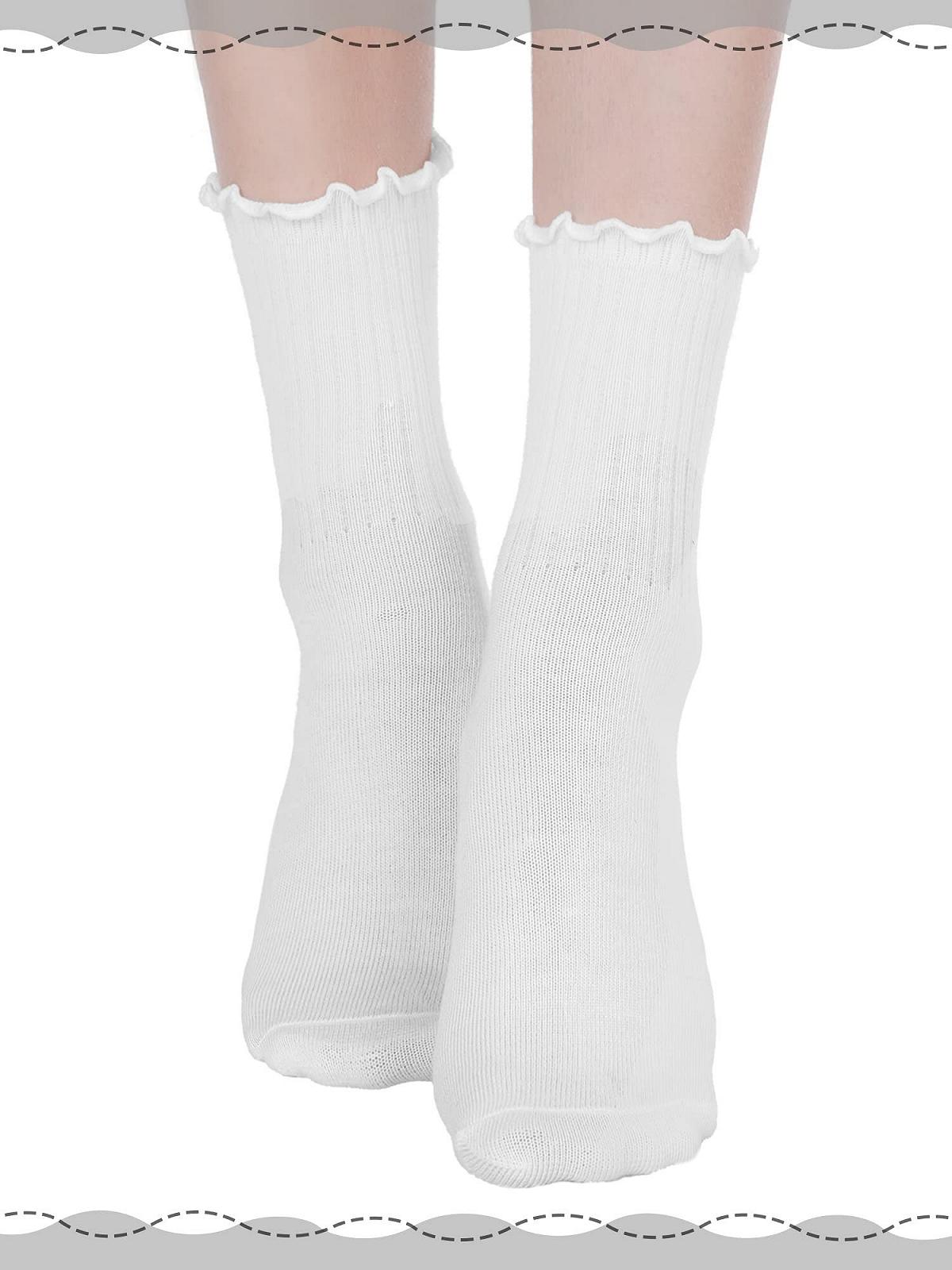 Шкарпетки Bencailor з оборками жіночі 6 пар, з манжетами, фото №2