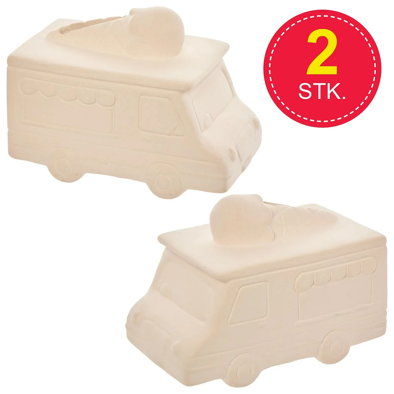 Копилки Baker Ross Ice Cream Cart FX708 керамические 2 шт., фото №2