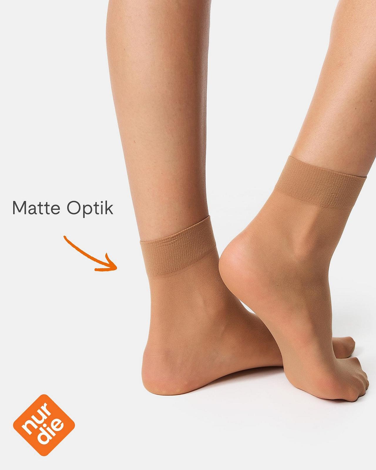 Носки Nur Die 20 Den Прозрачный Нейлон Матовый Широкий Комфортный Пояс Женские (2 пары), фото №4