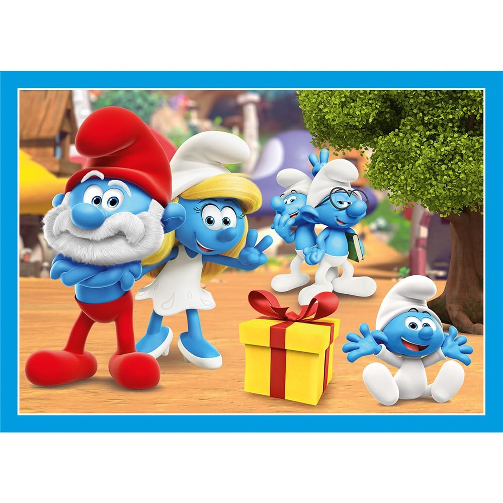 Пазлы Trefl Smurfs Smurf Village 4-в-1 35-70 элементов, фото №3