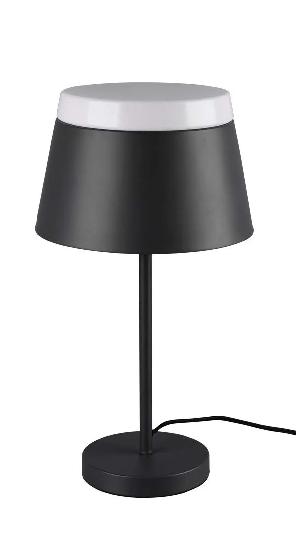 Настільна лампа Trio Leuchten Baroness 508900242 Метал Акрил Чорна Матова Біла 2x E14 Energy Class A+, фото №1