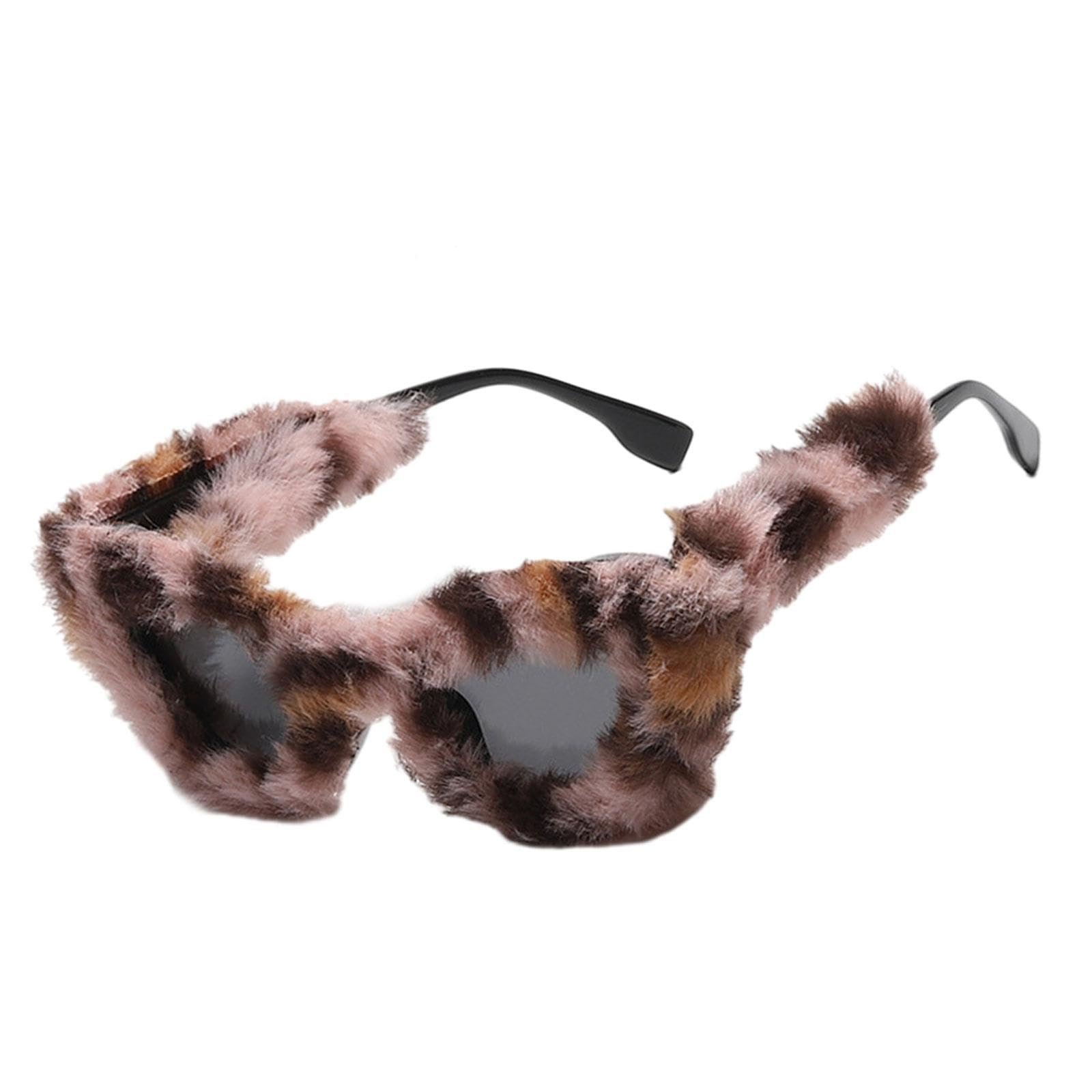 Жіночі хутряні сонцезахисні окуляри Зимові, фото №6