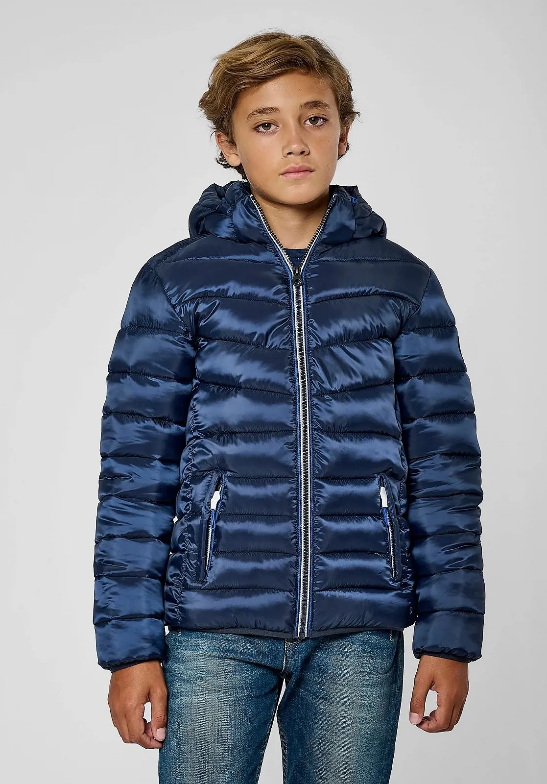 Куртка KAPORAL для мальчиков, с капюшоном, модель Mylo, темно-синяя, фото №4 Куртка KAPORAL для мальчиков, с капюшоном, модель Mylo, темно-синяя, фото №4