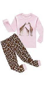 Пижама для девочки Childapjs С принтом - Фото 1