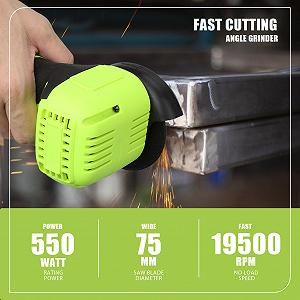 Аккумуляторная Угловая Шлифмашина Mini 2 Батареи 12 V Бессчеточный Двигатель (550 Вт Диаметр Диска 75 мм, в Коробке) Зеленый цена на synthetic.ua - Фото 1 Аккумуляторная Угловая Шлифмашина Mini 2 Батареи 12 V Бессчеточный Двигатель (550 Вт Диаметр Диска 75 мм, в Коробке) Зеленый synthetic.ua - Фото 1