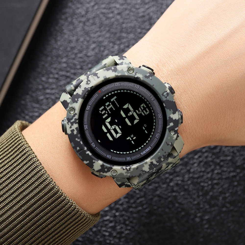 Годинник Skmei 2095CMGN Camo Green Compass, фото №4