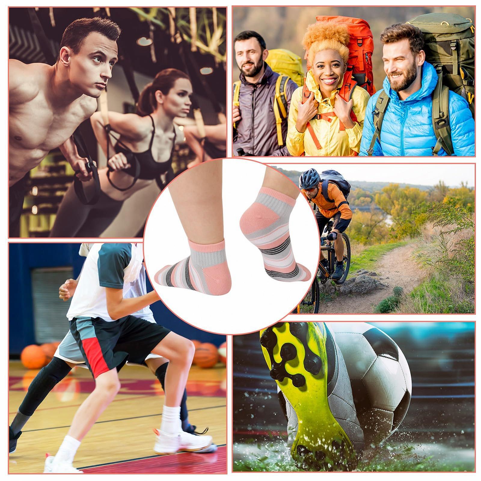 Жіночі шкарпетки для кросівок Багатокольорові (10 пар), фото №5