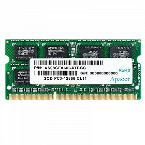 Оперативна пам'ять для ноутбука Apacer SO-DIMM DDR3 4GB 1600MHz PC3-12800 - Фото 1