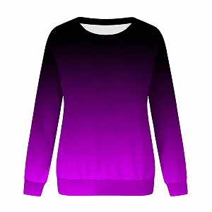 Свитшот Женский Рождественский Теплый Модный 2024 Топ Повседневный Свободный Длинный Рукав Пуловер Рубашка Базовая Оверсайз - Фото 1