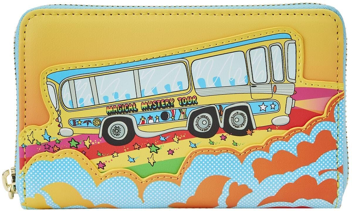 Кошелек на молнии Loungefly The Beatles Magical Mystery Tour Bus (Ocean Tides) Желтый Стандартный размер, фото №1