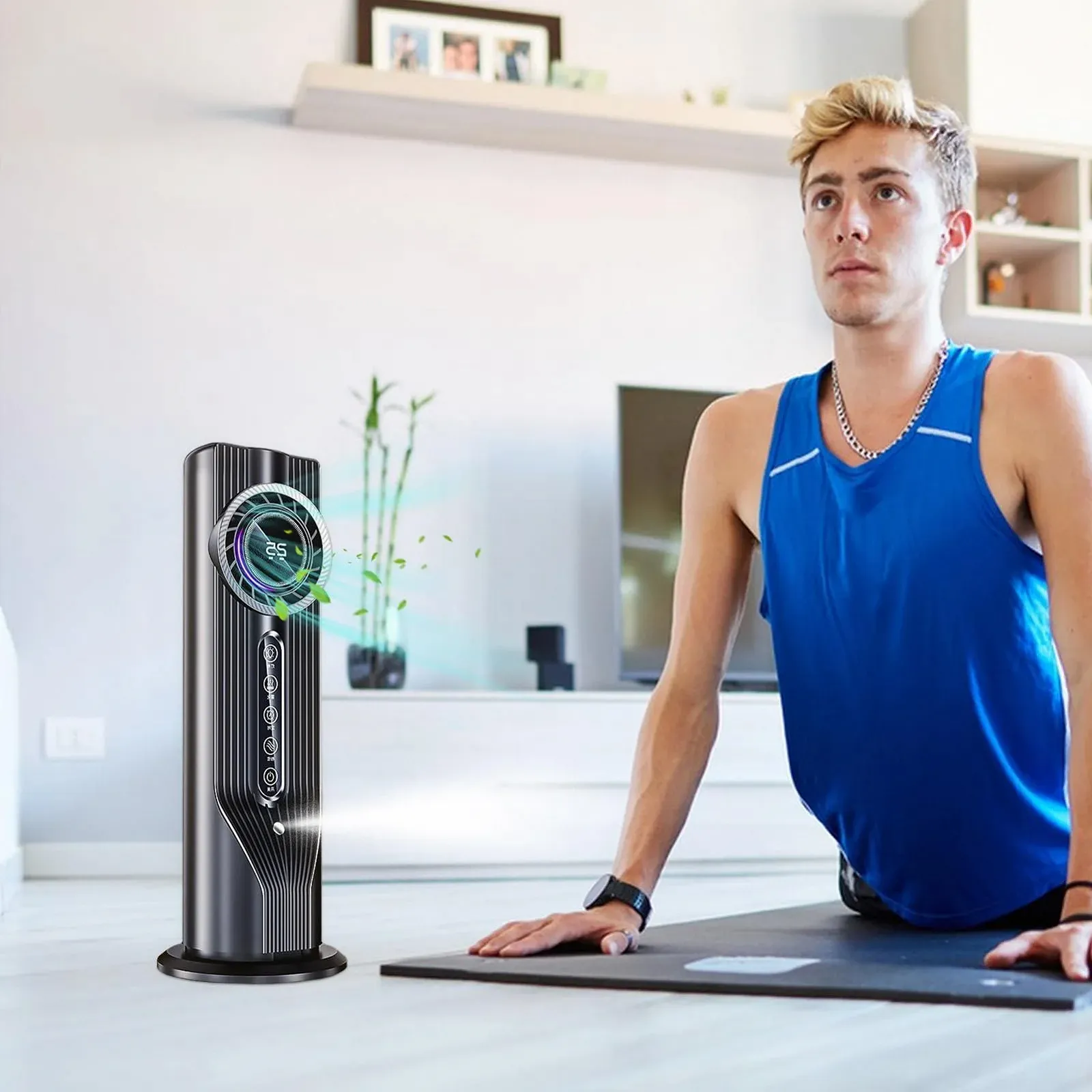 Портативный мини-охладитель воздуха 6 скоростей с таймером, фото №2