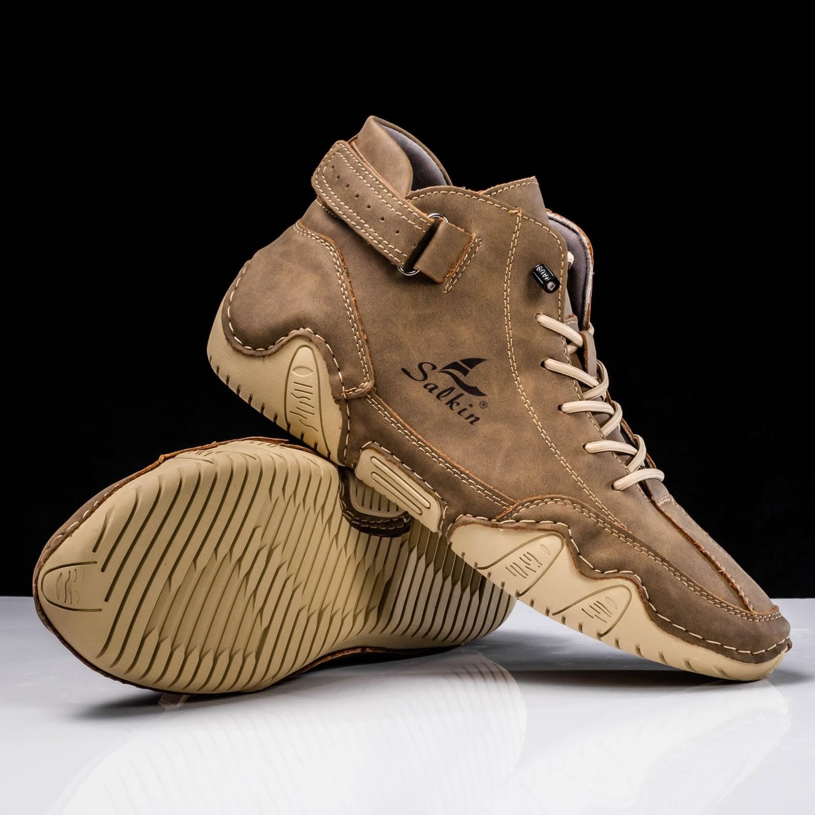 Мужские ботинки кожаные Barefoot Водонепроницаемые замшевые ботинки до щиколотки, широкая стопа, эргономичные, для активного отдыха, водонепроницаемые, для рыбалки, фото №4 Мужские ботинки кожаные Barefoot Водонепроницаемые замшевые ботинки до щиколотки, широкая стопа, эргономичные, для активного отдыха, водонепроницаемые, для рыбалки, фото №4