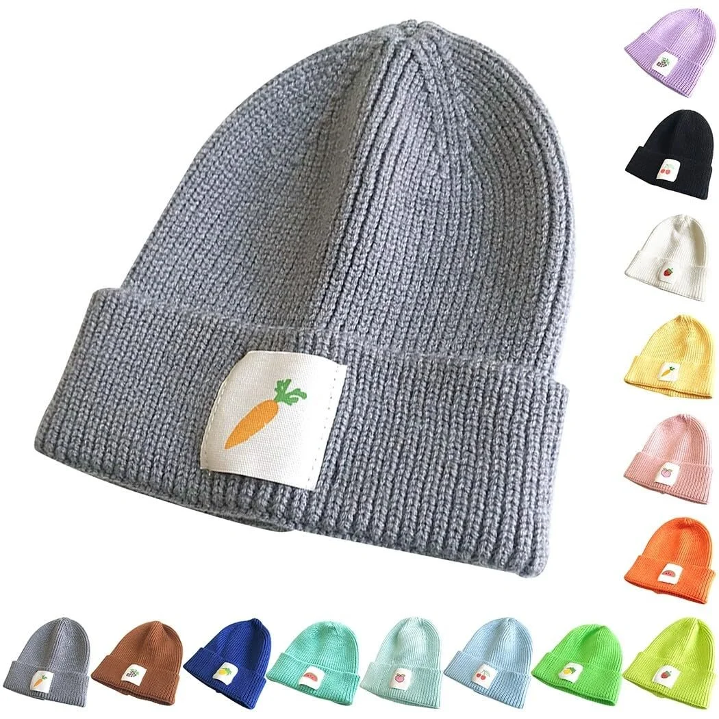 Шапка yeeplant Теплая шерстяная детская с милым фруктовым дизайном для девочек, фото №2