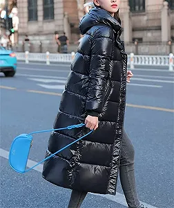 Пуховик Denxahao Женский с капюшоном synthetic.ua - Фото 1