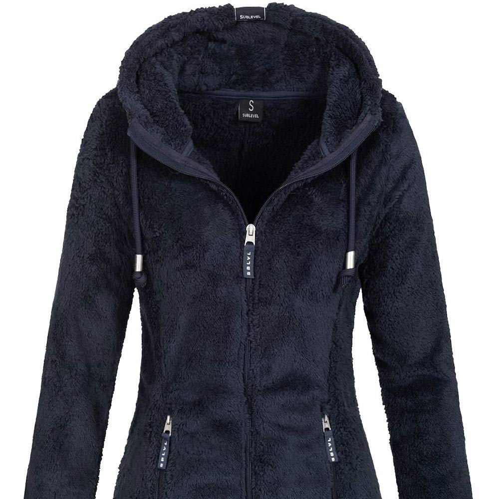Куртка Sublevel Teddy Fleece LSL-357 Женская с капюшоном, фото №3