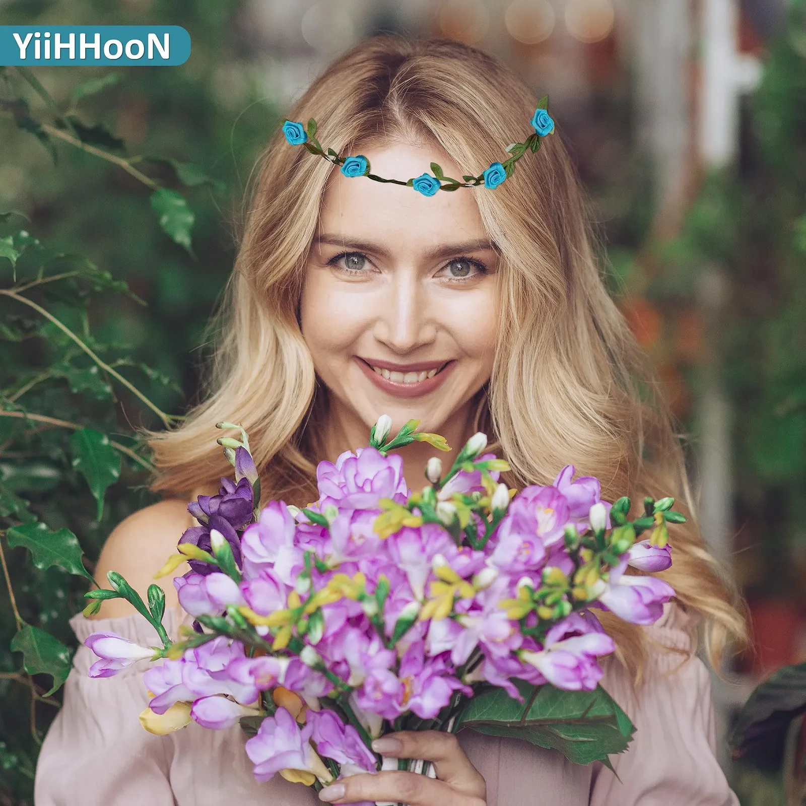 Вінок для волосся з квітами, фото №4 Вінок для волосся з квітами, фото №4