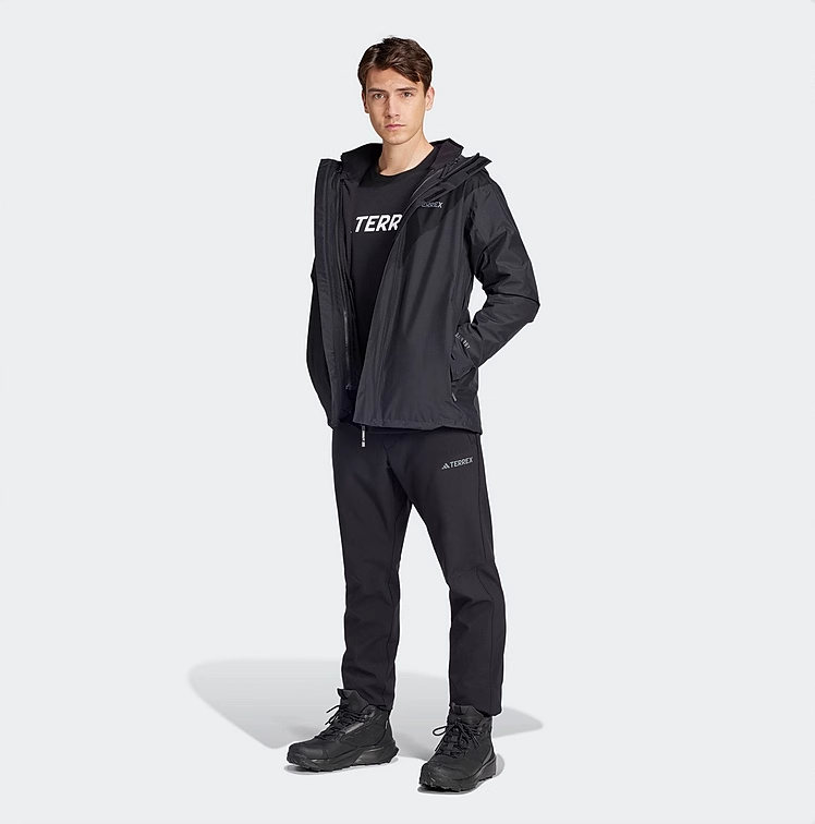 Куртка Adidas XPL FLEECE 3IN1 IX5628 Черный L, фото №3