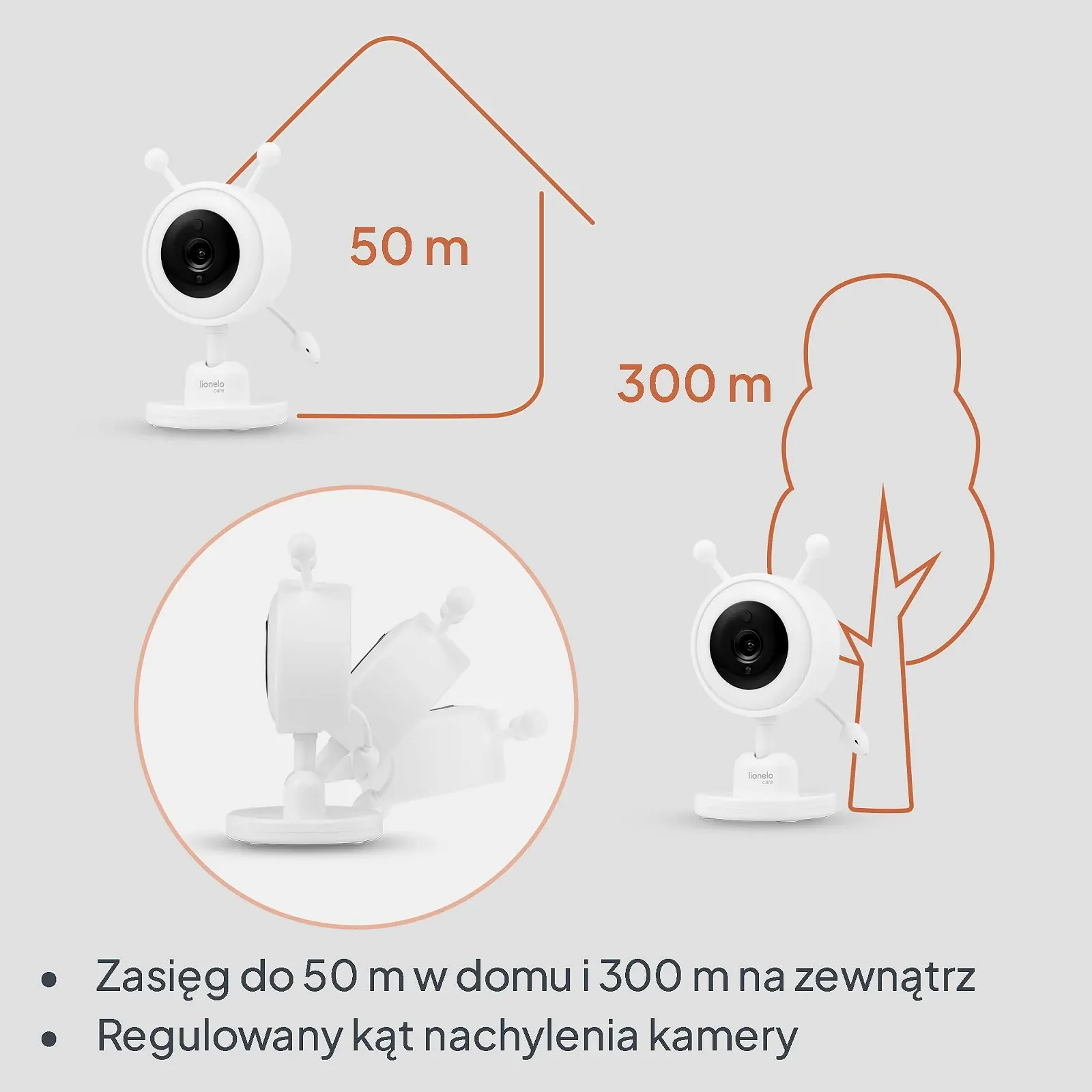 Камера для відеоняні Lionelo Babyline 3.2 Full HD 1920 x 1080 px, фото №5 Камера для відеоняні Lionelo Babyline 3.2 Full HD 1920 x 1080 px, фото №5