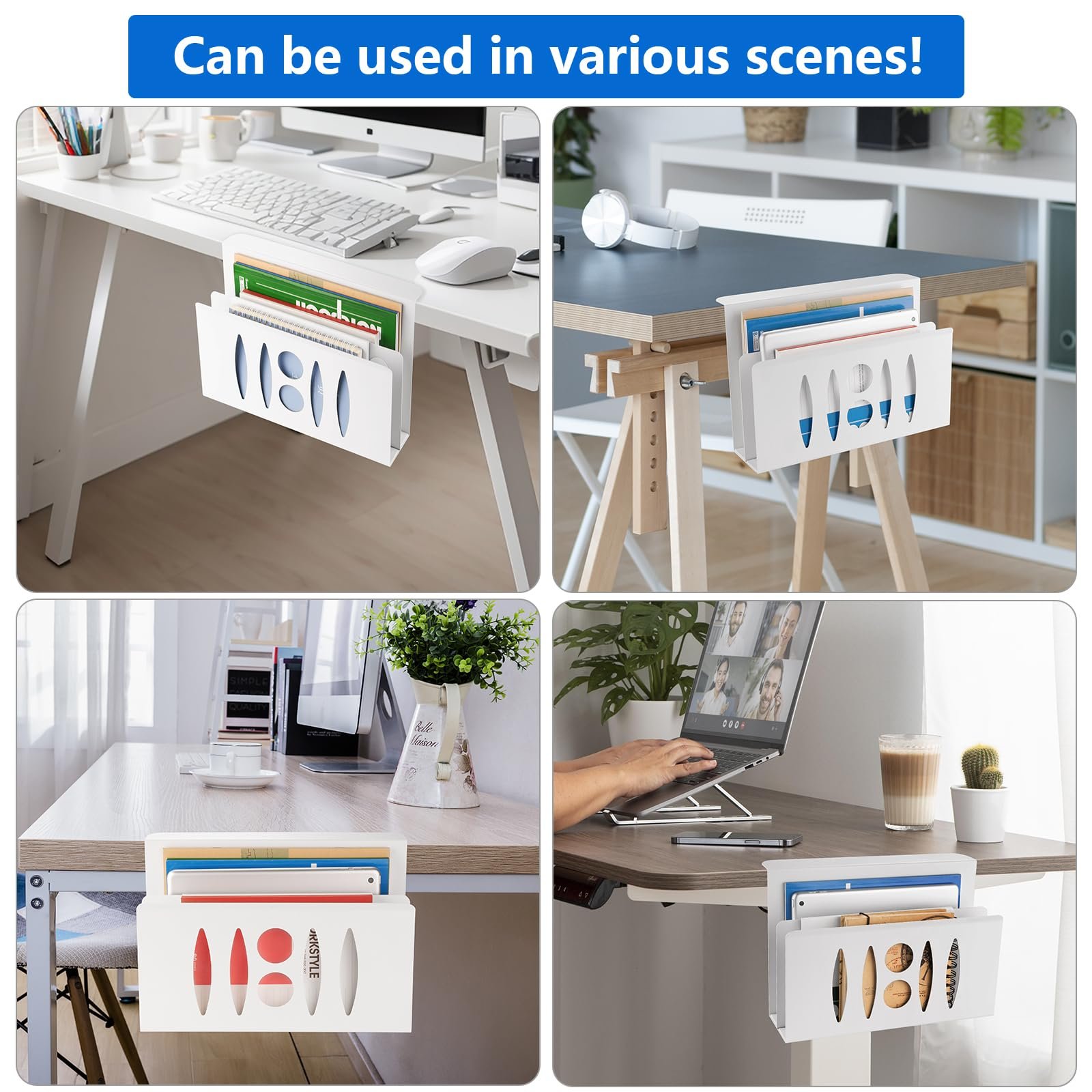 Подставка для ноутбука Side Stand, стальная, двухслойная, черная, фото №7