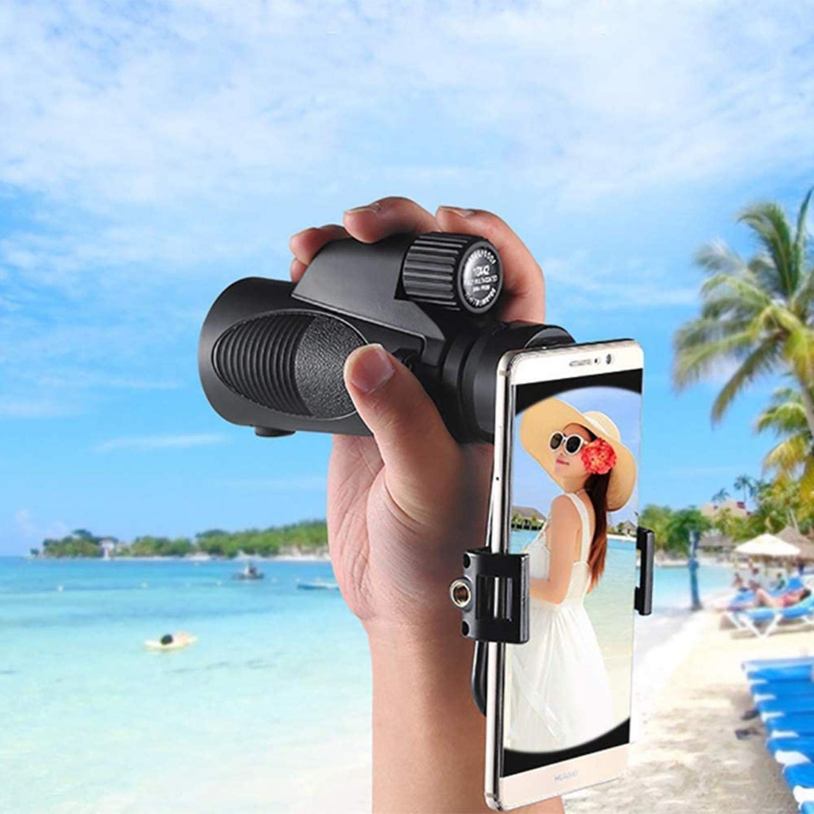 Монокуляр 10x50 High Power з штативом і ручним ременем для дорослих BAK4 Dachprisma Водо- та пилонепроникний HD телескоп для використання в приміщенні та на відкритому повітрі, фото №5