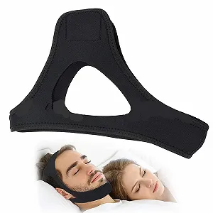 Ремінець на підборіддя проти хропіння Регульований дихаючий нековзкий synthetic.ua - Фото 1