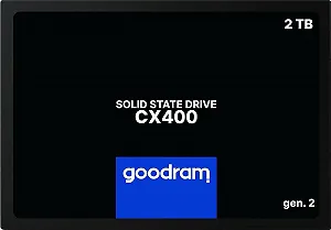 SSD Goodram CX400 Gen.2 2ТБ SATA III 3D TLC NAND 2.5 Дюйма Черный synthetic.ua - Фото 1