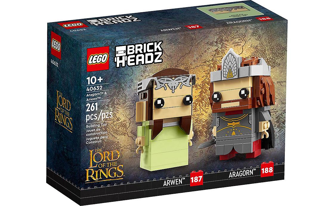 Детский конструктор LEGO Brick Headz Арагорн и Арвен (40632), фото №1