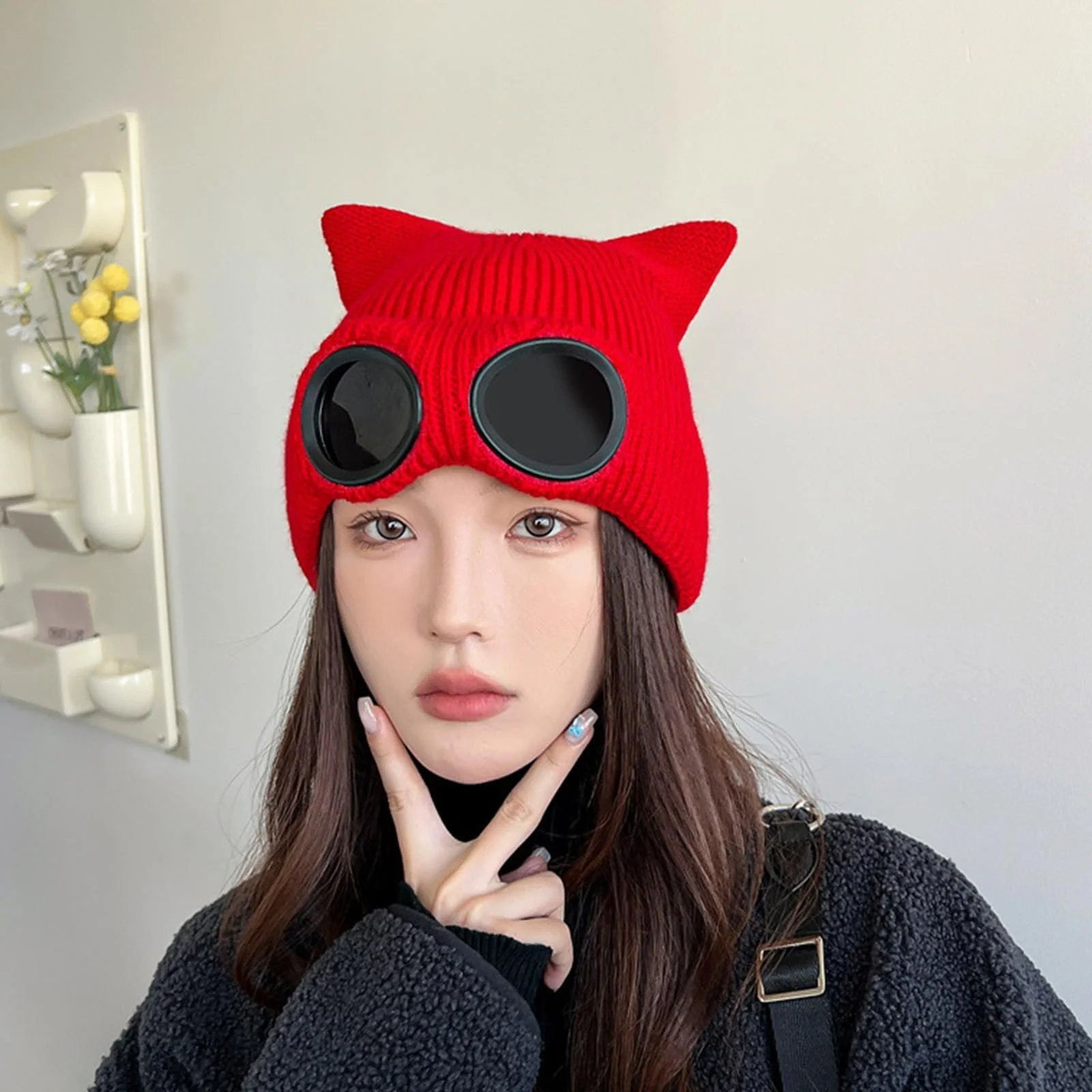 В'язана шапка MHADBKH для активного відпочинку, захищає від вітру, фото №8 В'язана шапка MHADBKH для активного відпочинку, захищає від вітру, фото №8