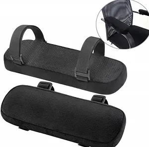 Ергономічна м’яка підставка-підлокітник на липучках 1 шт Чорний synthetic.ua - Фото 1