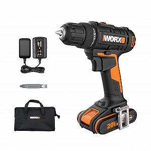 Шуруповерт WORX WX100 Бездротовий 20 В Потужний Шурупокрут зі Світлодіодним Ліхтарем - Фото 1