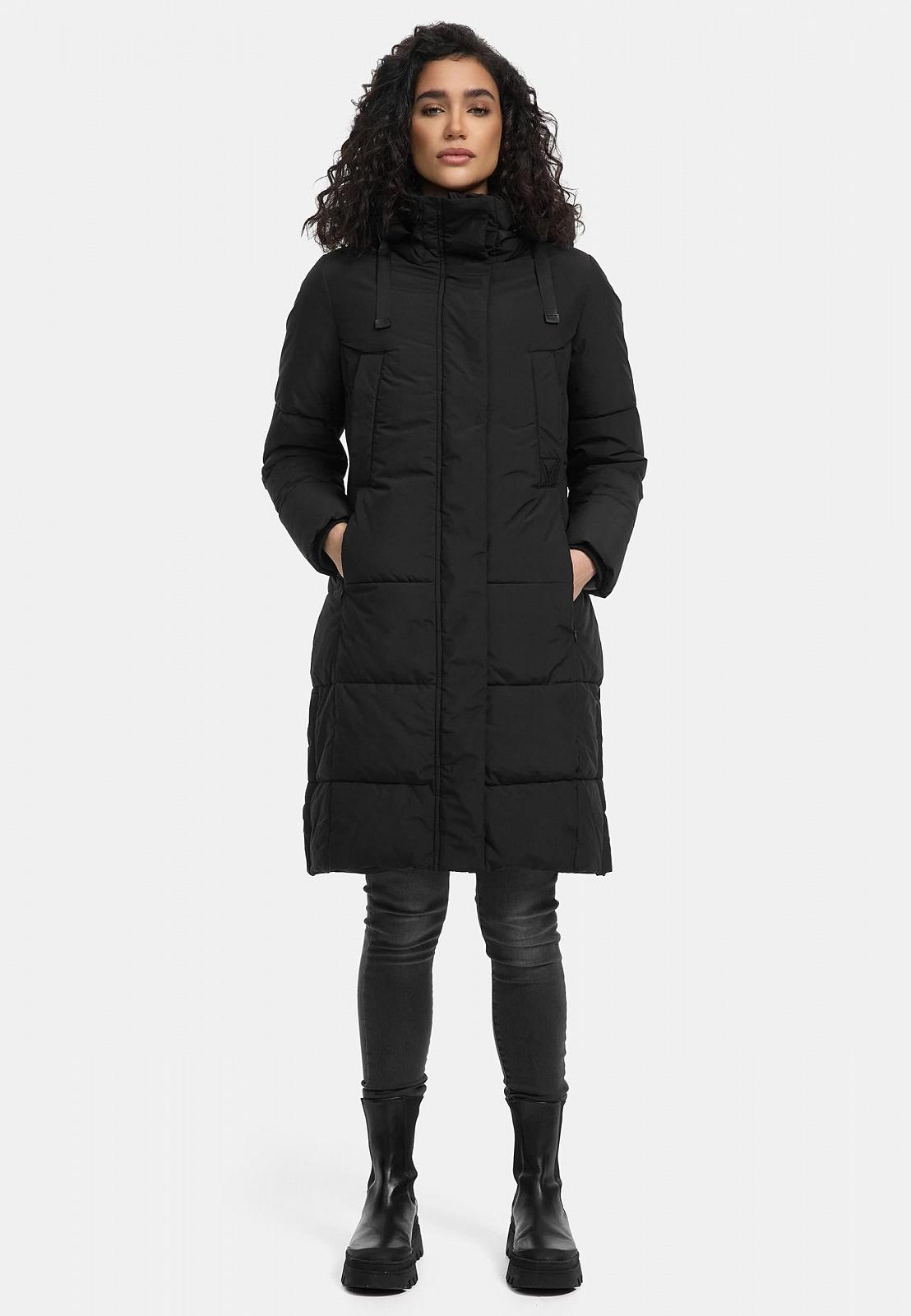Пальто зимнее MARIKOO Laryaa XVI Женское Теплое стеганое Длинное со съемным капюшоном, фото №7 Пальто зимнее MARIKOO Laryaa XVI Женское Теплое стеганое Длинное со съемным капюшоном, фото №7