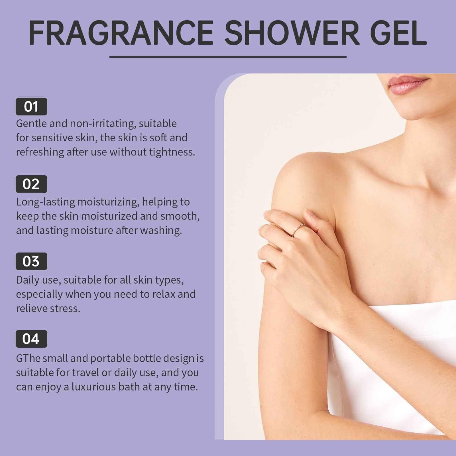 Гель для душу Jasmine Perfume Body Wash з органічним жасмином зволожуючий веганський (3 шт), фото №4