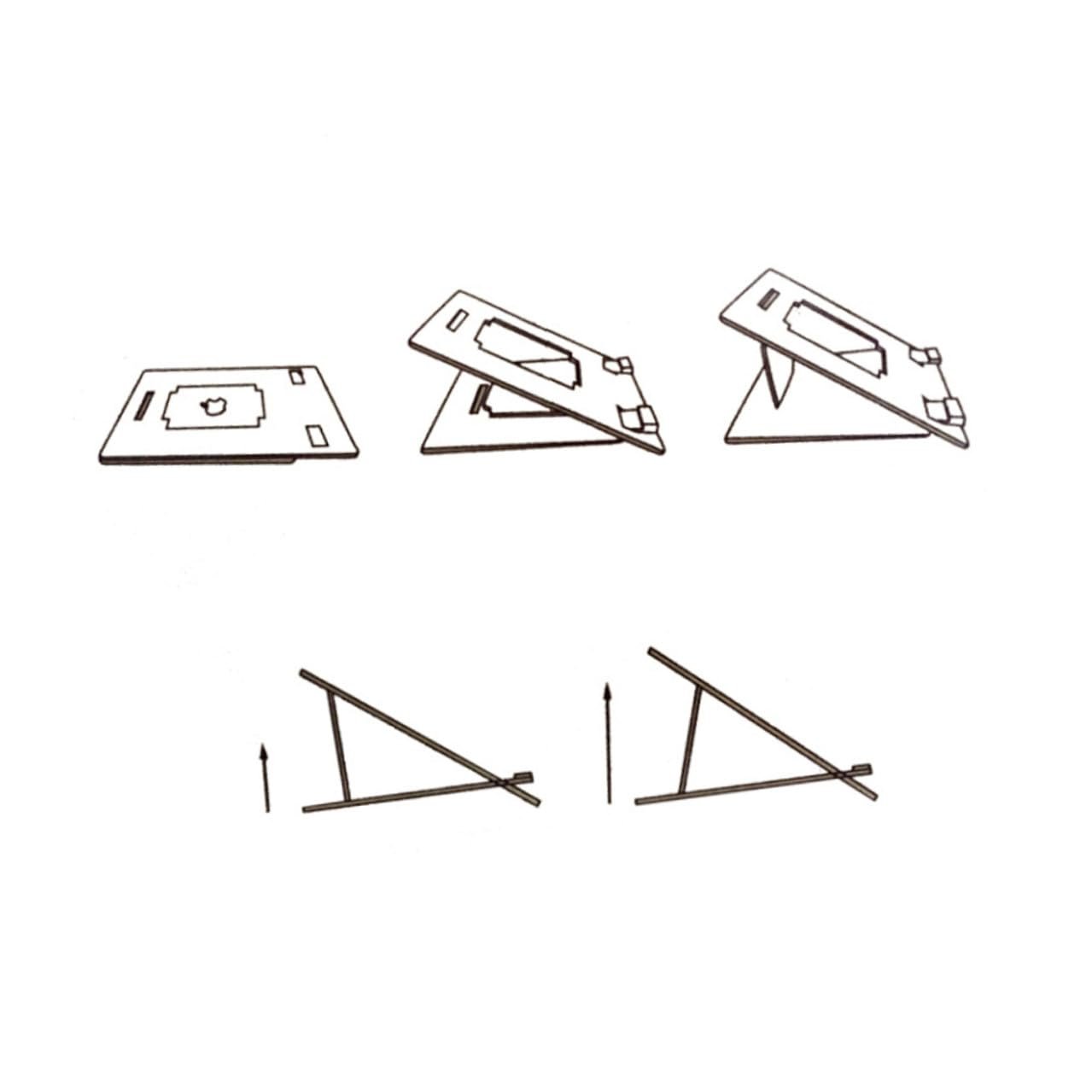 Підставка для ноутбука дерев'яна NOLITOY портативна легка, фото №6