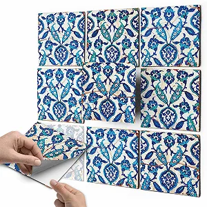 Декоративні наклейки Creatisto Hamam Vibes Плитка мозаїка 10 x 10 см 9 штук - Фото 1