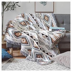 Одеяло Богемный стиль Czyminrout Геометрический узор 130 x 180 см - Фото 1