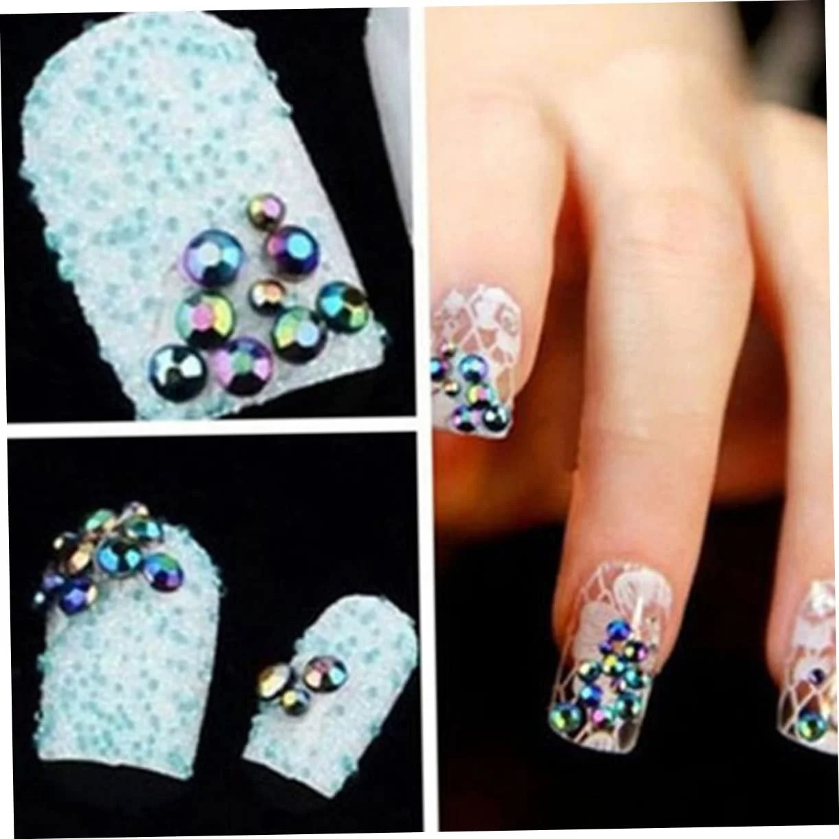 Кристаллы Плоские Ipetboom 350 штук, 12 ячеек, для рукоделия, ювелирных аксессуаров, блестящий материал, фото №5