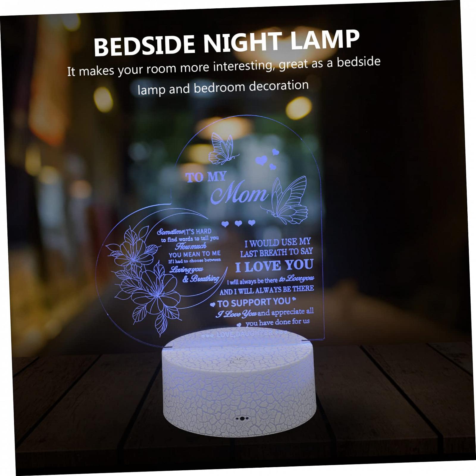 Ночник Housoutil Pack of 4 3D сердце Подружка подарки белая, фото №3