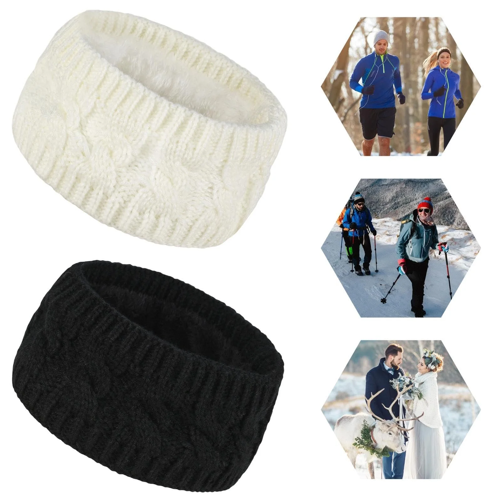 Набір з оксамитових пов'язок на голову, фото №6