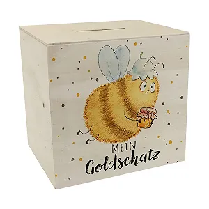 Скарбничка Pummel Bee Mein Goldschatz дерев'яна - Фото 1