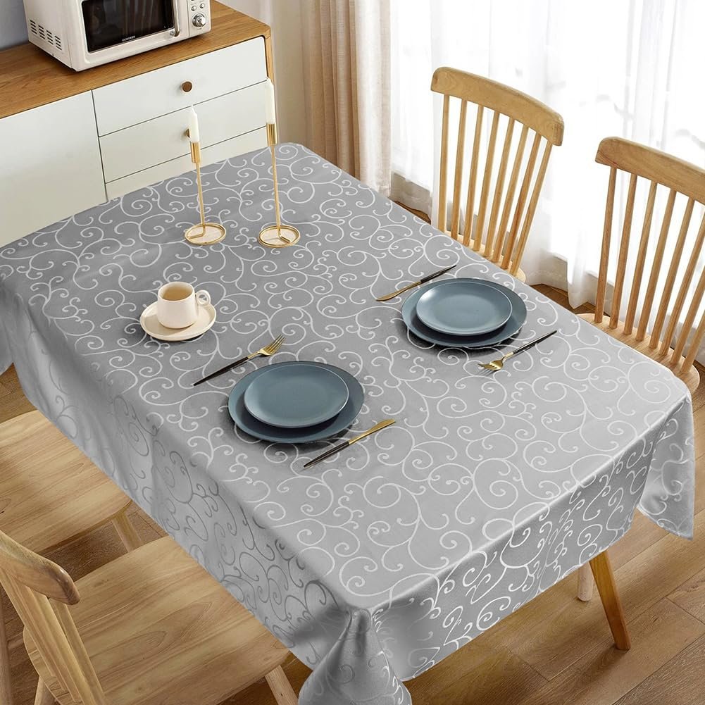 Скатертина прямокутна Jacquard 100 x 140 см жакардова поліестерова, фото №3