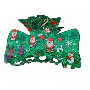 Заколка для волос Красная со стразами - Фото 1